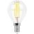 Лампа сд филаментная Е14 G45 (шар) 9W 2700K 840Лм LB-509 прозрачная  Feron
