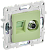 Розетка TV антенна + RJ45 кат.5E С/У Мятный Skandy