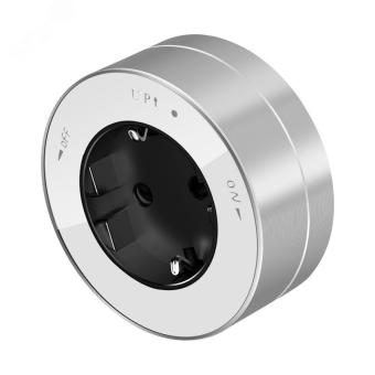 Розетка 2К+З круглая 16А 250В Белый MultiTrack Systeme Electric