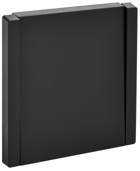 Выключатель 1-кл 10А С/У кнопочный Черный Forte&Piano