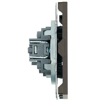 Розетка HDMI Антрацит Эмили