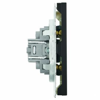 Розетка HDMI Черный уголь Эмили