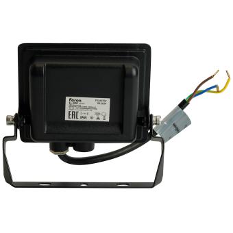 Прожектор светодиодный 2835 SMD 30Вт 6400K IP65  AC220V/50Hz, черный  с матовым стеклом , LL-920