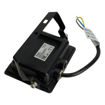 Прожектор светодиодный 2835 SMD 30Вт 6400K IP65  AC220V/50Hz, черный  с матовым стеклом , LL-920
