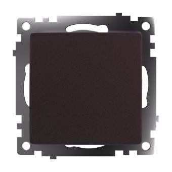 Выключатель 1-кл 10А С/У Шоколад Катрин