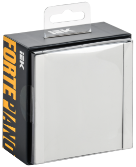 Выключатель 1-кл 10А С/У Металл Белый Forte&Piano