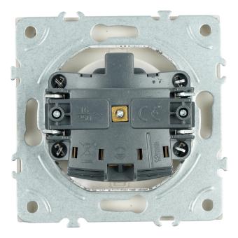 Розетка 1-м 16А С/У З/К со шторками с крышкой IP42 Кашемир Эмили