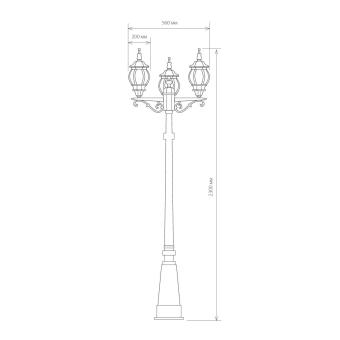 Парковый светильник Farola NLG99HL005 черное золото Elektrostandard