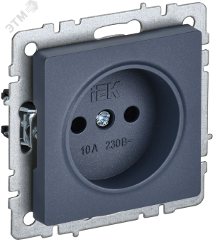 Розетка 1-м 10А С/У Маренго Brite