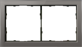 Рамка 2-я Стекло цвета сталь R98 Glass Donel