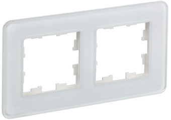 Рамка 2-я Стекло Белый Brite
