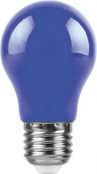 Лампа светодиодная 3W A50 230V E27 синий LB-375 для белт-лайта Feron