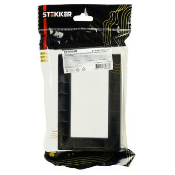 Рамка  2-я без перемычки Черный Катрин