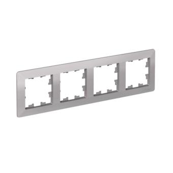 Рамка 4-я, Алюминий/дымчатый черный AtlasDesign Air Systeme Electric