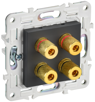 Розетка Аудио 4-м С/У Титан Skandy