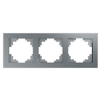 Рамка 3-я стекло Серебро Катрин