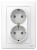 Розетка 2-м 16А С/У З/К Белый Blanca Розетка 2-м 16А С/У З/К Белый Blanca