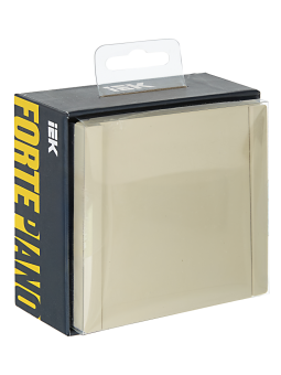 Переключатель 1-кл 10А C/У проходной Ваниль Forte&Piano