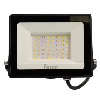 Прожектор светодиодный 2835 SMD 50Вт 4000K IP65  AC220V/50Hz, черный LL-921
