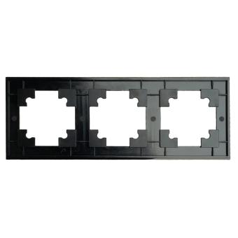 Рамка 3-я металл Черный Катрин