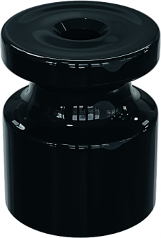 Изолятор универсальный пластиковый, цвет - черный (100шт/уп)