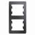 Рамка 2-я вертикальная Графит Glossa Рамка 2-я вертикальная Графит Glossa