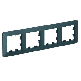 Рамка 4-я, Изумруд/дымчатый черный AtlasDesign Air Systeme Electric