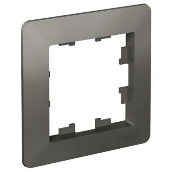 Рамка 1-я, Сталь/дымчатый черный AtlasDesign Air Systeme Electric