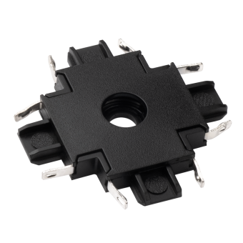 Коннектор черный X-обр. MTR16 CX-BL