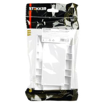 Рамка  2-я без перемычки Белый Катрин