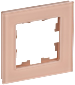 Рамка 1-я Стекло Персиковый матовый Brite