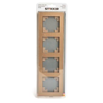 Рамка 4-я стекло Золото Катрин