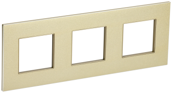 Рамка 3-я Металл Шампань Skandy