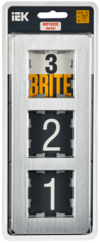 Рамка 3-я Металл Алюминий RE AL Brite