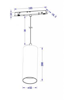 Подвесной светильник Focus LED TR041-4-12W3K-M-DS-B Maytoni