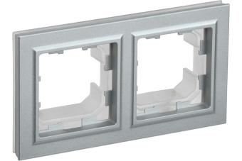 Рамка 2-я IP44 Алюминий Brite