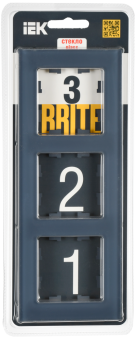 Рамка 3-я Стекло Маренго матовый Brite