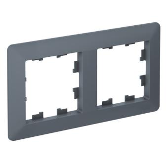 Рамка 2-я, Грифель/дымчатый черный AtlasDesign Air Systeme Electric