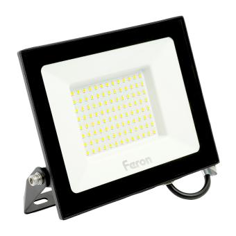 Прожектор светодиодный 2835 SMD 100W 4000K IP65 AC230V/50Hz, черный, LL-922
