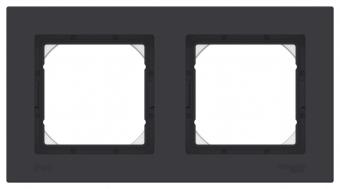 Рамка 2-я IP44 Карбон AtlasDesign Aqua