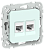 Розетка RJ45+RJ45 кат.5Е UTP С/У Холодный Лед FLITE