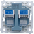 Розетка RJ11+RJ11 кат.3Е С/У DA Donel