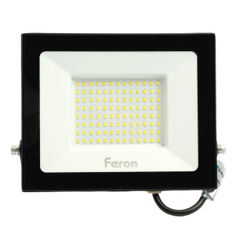 Прожектор светодиодный 2835 SMD 100W 4000K IP65 AC230V/50Hz, черный, LL-922