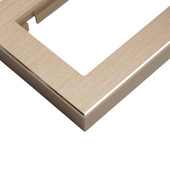 Рамка 2-я без перемычки металл Шампань Катрин