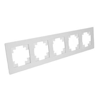 Рамка 5-я стекло Белый матовый Катрин