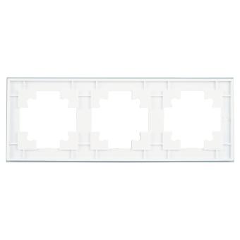 Рамка 3-я стекло Белый Катрин