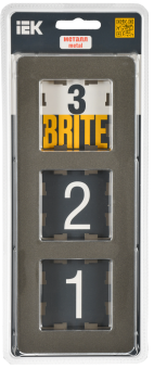 Рамка 3-я Металл Латунь Brite