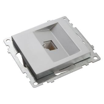 Розетка RJ-45 С/У Серебро Катрин