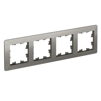 Рамка 4-я, Сталь/дымчатый черный AtlasDesign Air Systeme Electric