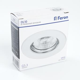 Светильник встраиваемый DL10/DL3201 MR16 50W G5.3 белый (н/пов) Feron